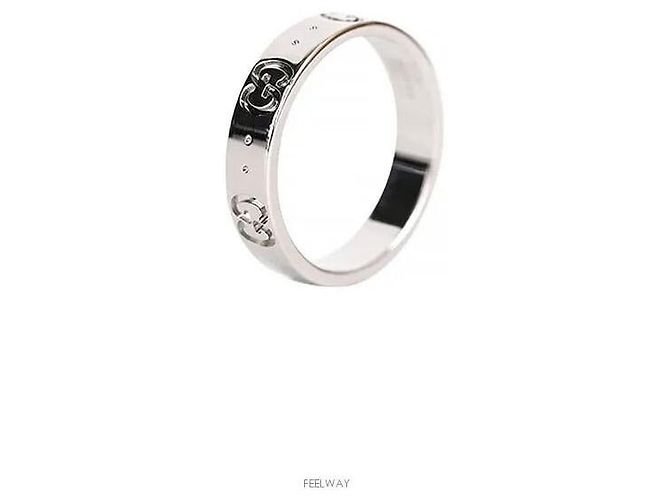 Gucci Icon Ring Weißgold Größe