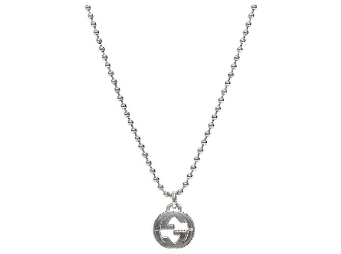 Gucci Collar Bold Interlocking Silver Plata