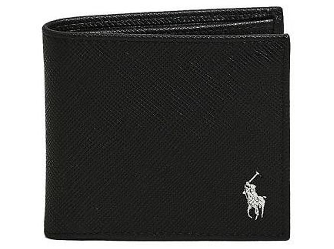 Ralph Lauren Leather Logo Wallet Black