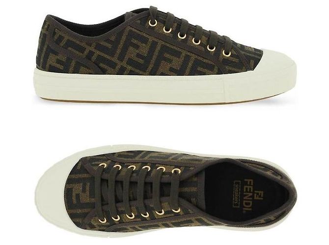 Fendi Jacquard FF Logo Sneaker Schwarz