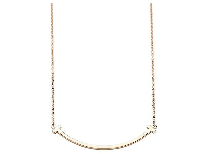 Tiffany & Co Colar com pingente Smile Small em ouro rosa