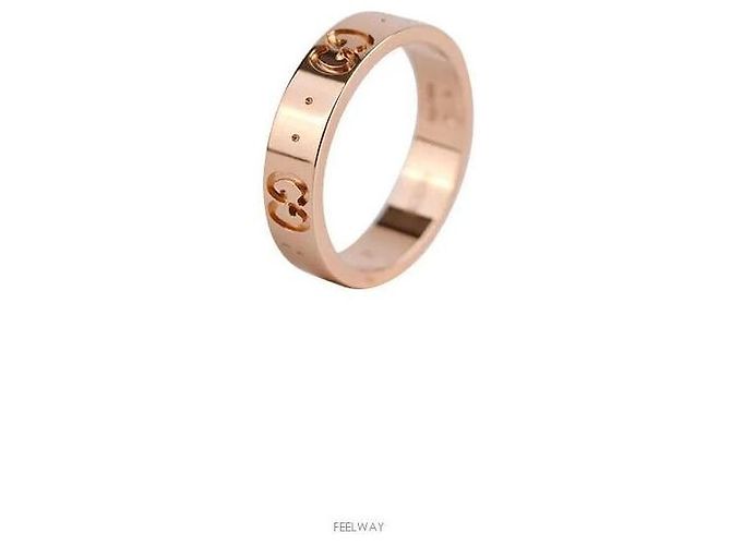 Gucci Bague Icon Or Rose Taille