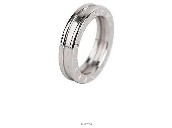 Bulgari One Ring Or Blanc Taille
