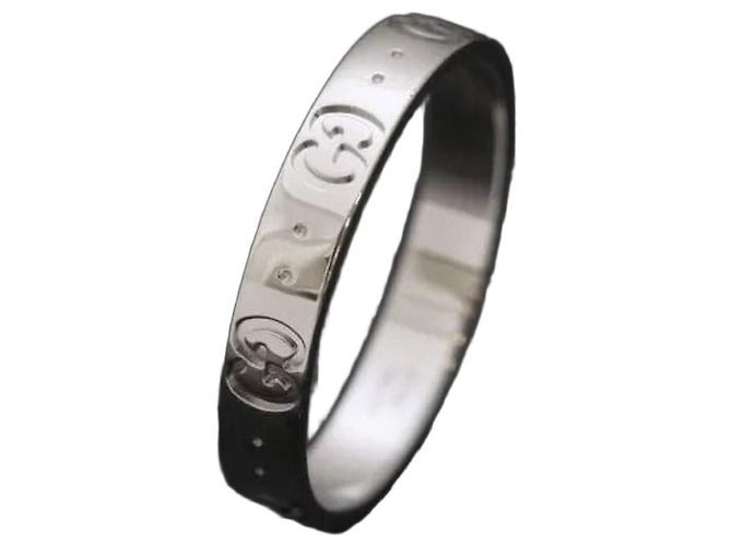 Gucci Icon Ring Weißgold Größe