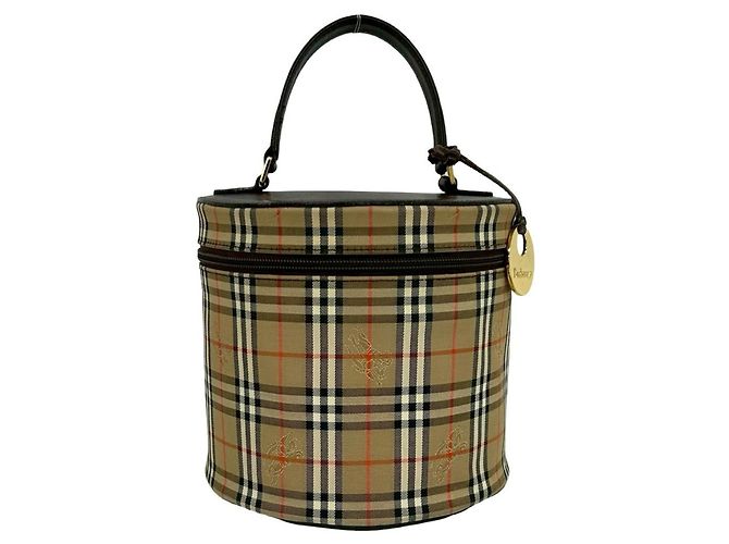 Bolsa Burberry Nova Check Shadow Horse Pattern Marrom Bege