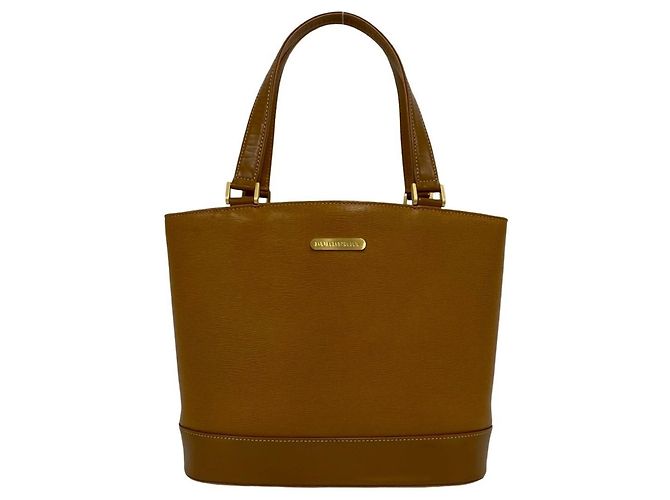 Mini borsa tote in pelle Burberry Nova Check Marrone