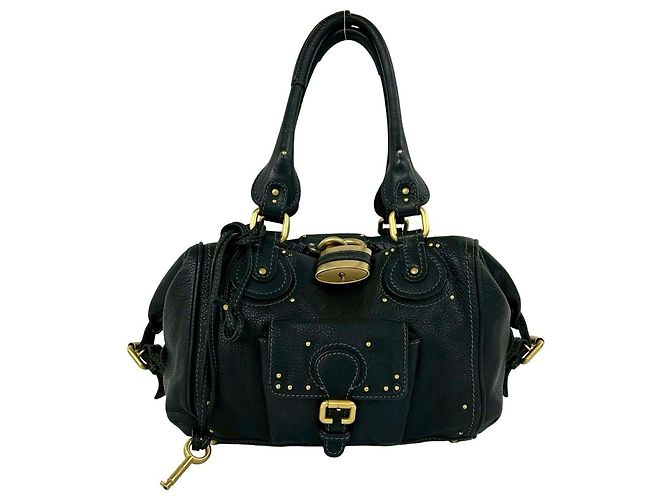 Saco de mão tote Chloé Paddington em couro Preto