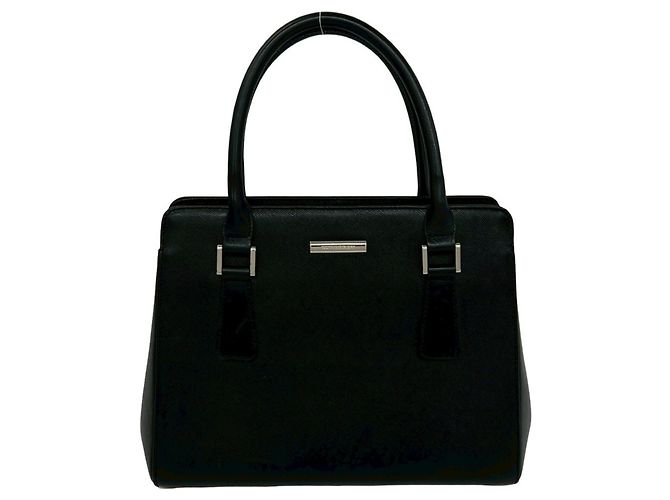 Burberry Logo Hardware Nova Check Pattern Mini Leder-Tote-Bag Schwarz