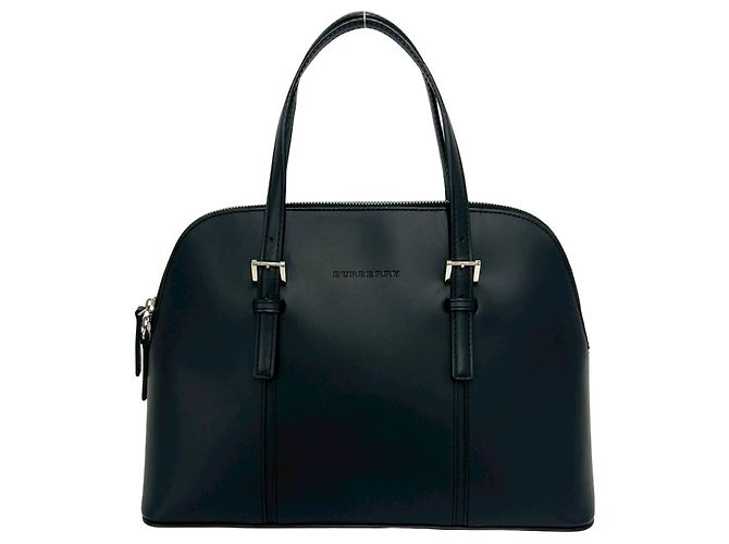 Borsa Mini Boston Burberry in pelle nera Nero