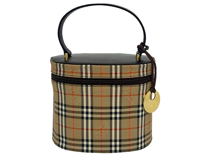 Burberry Vintage Nova Check Handtasche Braun Beige
