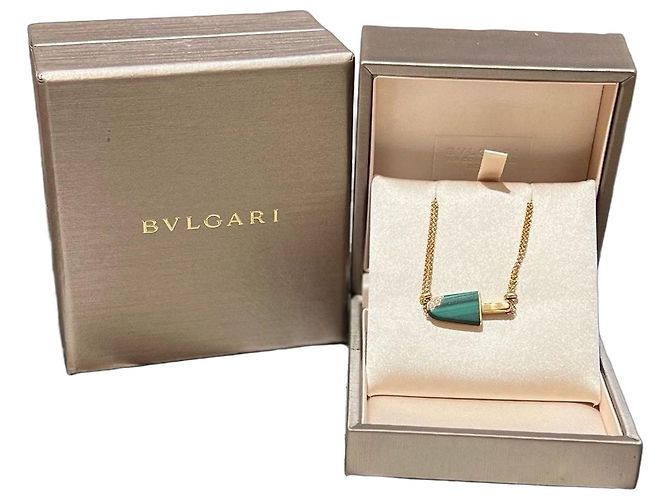 Bulgari Bracciale Bvlgari in oro rosa e malachite D'oro Verde