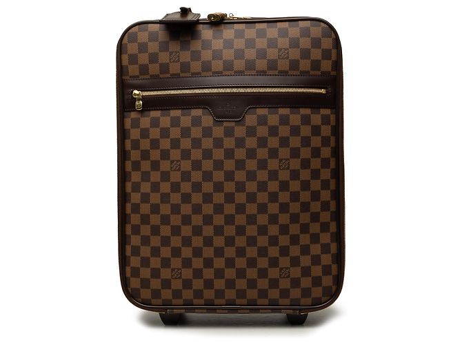 Louis Vuitton Brown Damier Ebene Pegase 45 Marrom