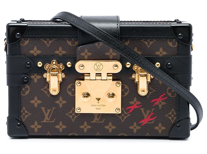 Louis Vuitton Brown Monogram Petite Malle Marrone