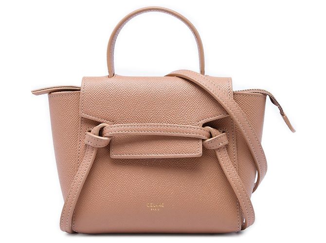 Céline Bolsa de cintura Celine em couro de bezerro grão Pico castanho Marrom Carne