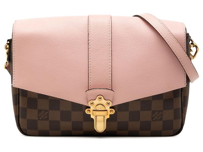 Louis Vuitton Brown Damier Ebene Clapton PM Marrone