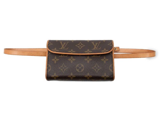 Louis Vuitton Brown Monogram Pochette Florentine Marrone