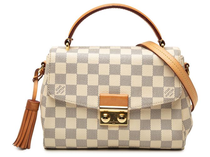 Louis Vuitton White Damier Azur Croisette Branco