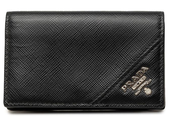 Prada Black Saffiano Card Holder