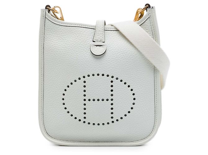 Hermès Blue Clemence Evelyne I 16 Amazone Azul Azul claro