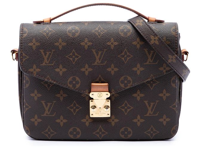 Louis Vuitton Brown Monogram Pochette Metis Marrom