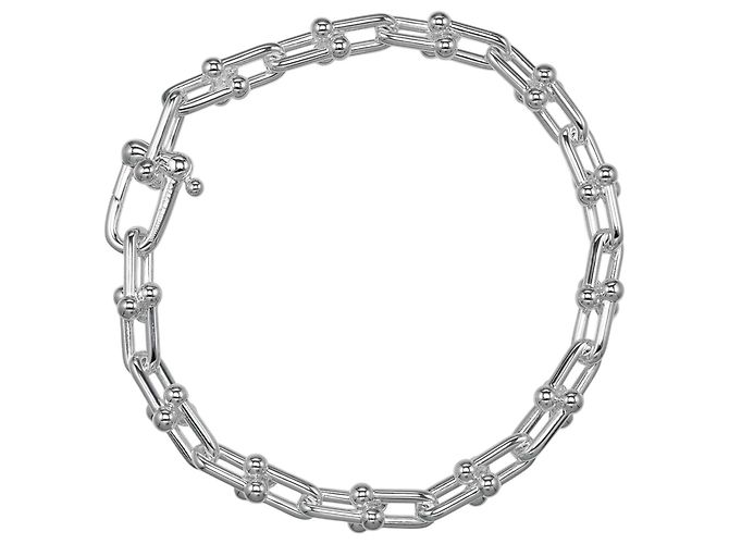 Autre Marque Pulseira Tiffany HardWear de elos pequenos Prata