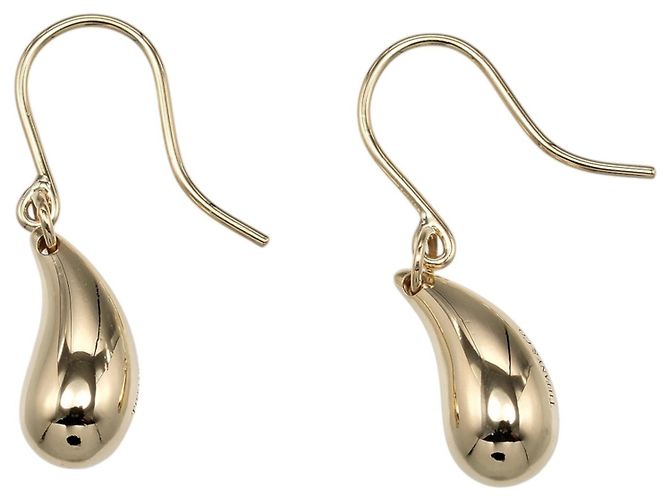 Autre Marque Tiffany & Co. Teardrop Ohrringe in Gelbgold Golden