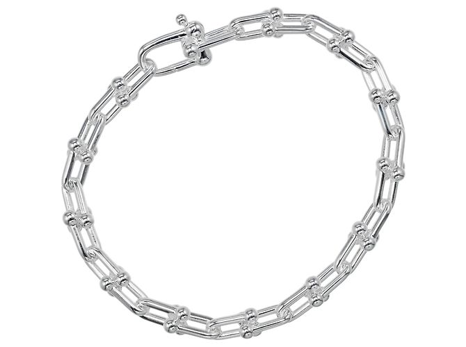 Autre Marque Pulsera Tiffany HardWear de eslabones pequeños Plata