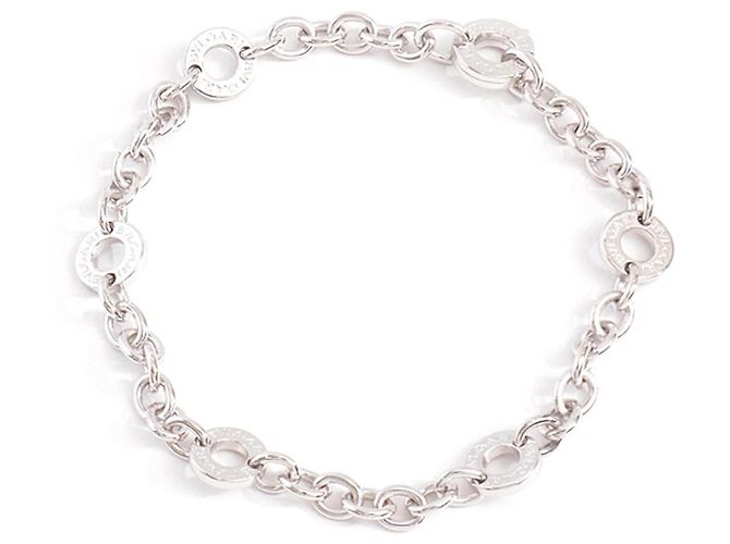 Bulgari Bvlgari B.zero1 Pulseira em Ouro Branco 18K Prata