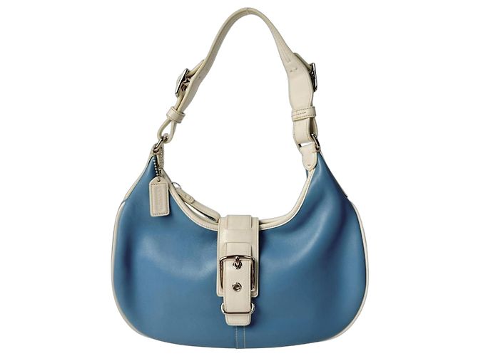 Sac Coach Soho One-Shoulder en cuir bleu clair