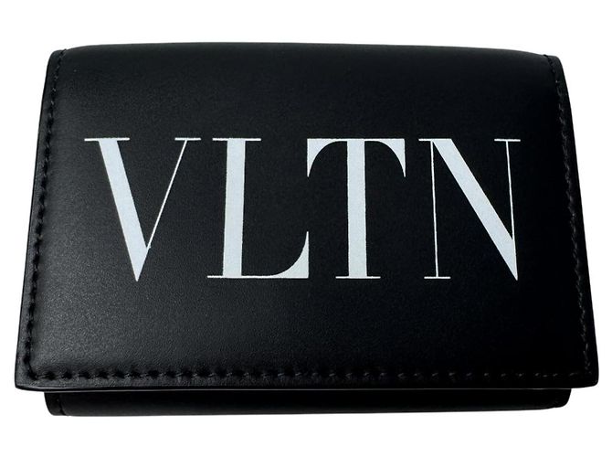 Valentino Garavani VLTN Tri-fold Wallet Black