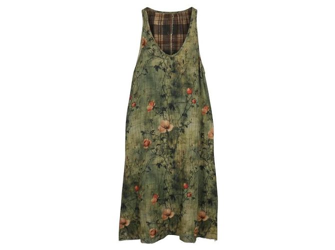 R13 Reversible Tank Kleid Braun Mehrfarben Grau