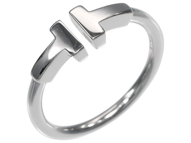 Autre Marque Anello Tiffany & Co. T Wire in oro bianco 18K
