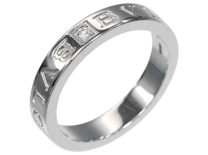 Bulgari Bvlgari B.ZERO1 Essential Band Ring in 18K White Gold