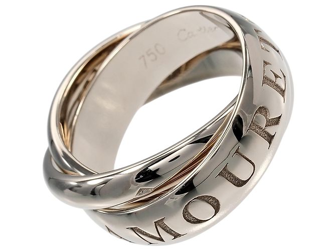 Anillo Cartier Trinity 1998 Christmas Oro Blanco