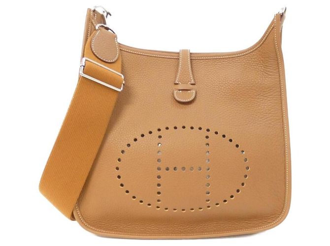 Hermès Bolsa de Ombro Hermes Evelyne 3 PM Marrom