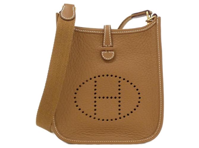 Hermès Bolsa de Ombro Hermes Evelyne Marrom