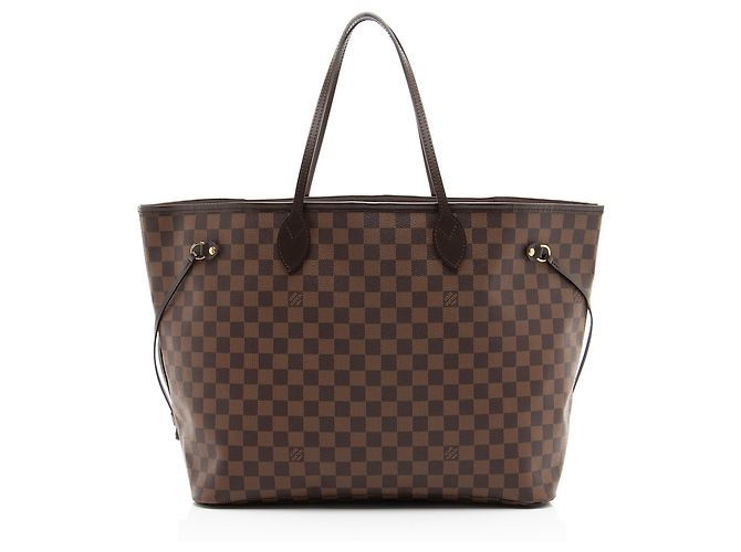 Sac cabas Louis Vuitton Damier Ebene Neverfull GM Marron