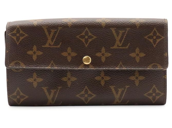 Tarjetero Monogram Louis Vuitton Castaño