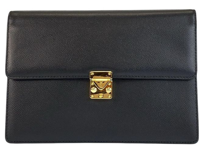 Autre Marque Clutch Yves Saint Laurent Nero