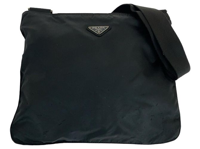 Prada Tessuto Shoulder Bag Black