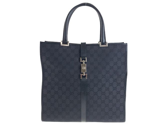 Borsa tote Gucci GG Canvas nera Nero