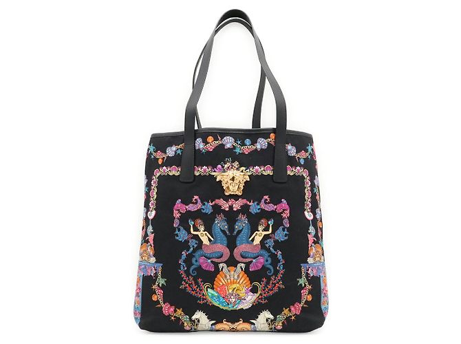 Borsa Tote Versace La Medusa Nero