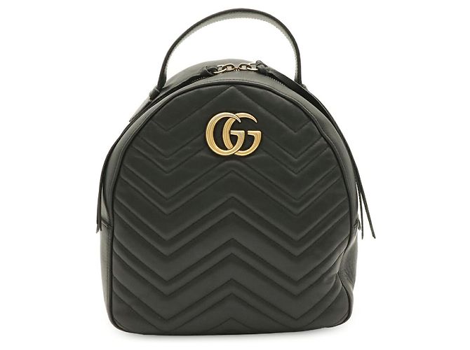 Gucci GG Marmont Rucksack Schwarz