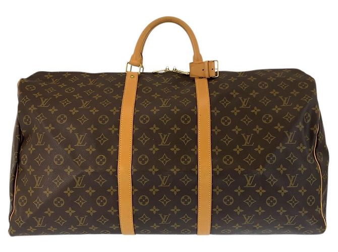 Borsa da viaggio Louis Vuitton Keepall Marrone