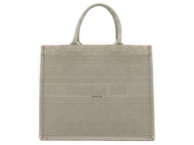 Autre Marque Dior Book Tote Cinza de Tecido
