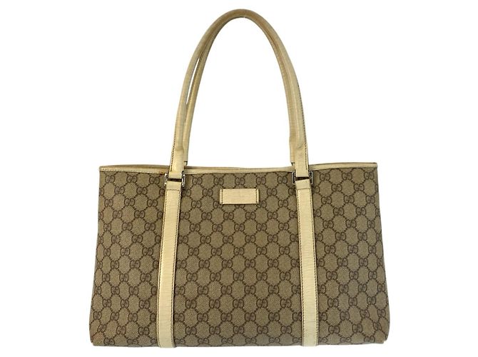 Borsa Tote Gucci GG Supreme Marrone Beige