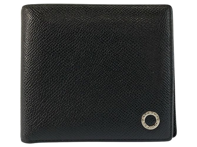 Bulgari Bvlgari Folding Wallet Black
