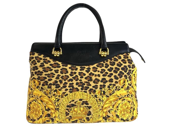Versace Leopard Print Tote Multiple colors