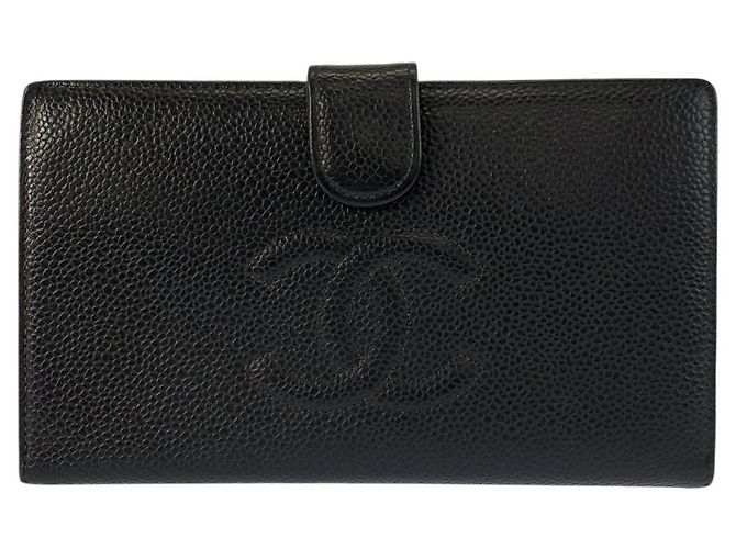 Cartera larga Chanel Coco Mark Negro