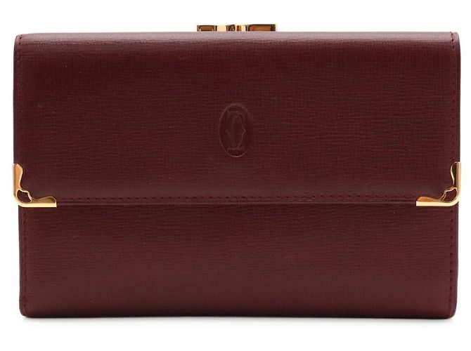 Portafoglio lungo tri-fold Cartier Marrone